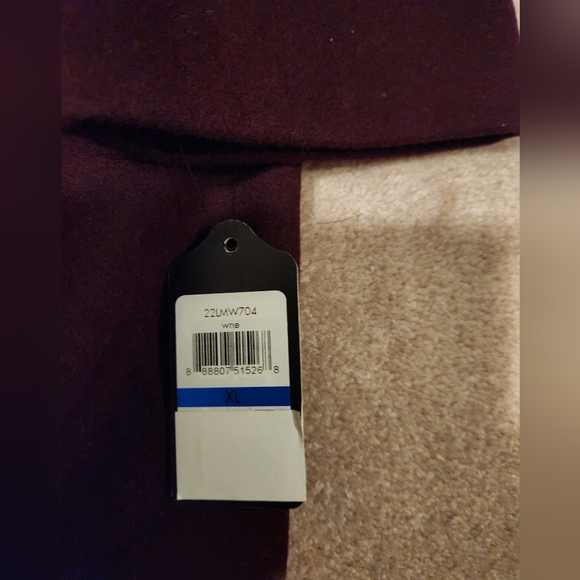 NWT Guess Asymmetrical Button Coat - Wine XL - Picture 4 of 6